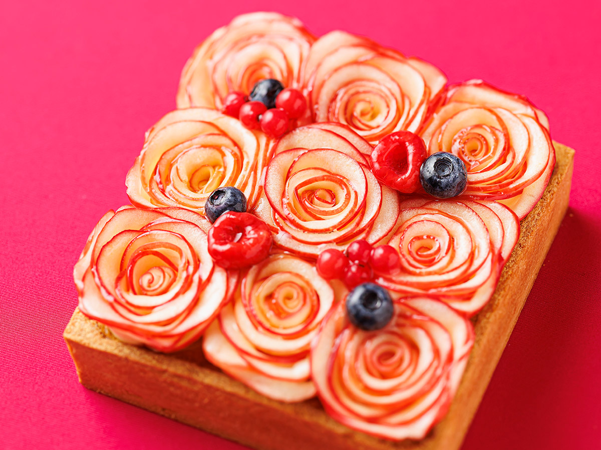 りんごのプリンタルト
